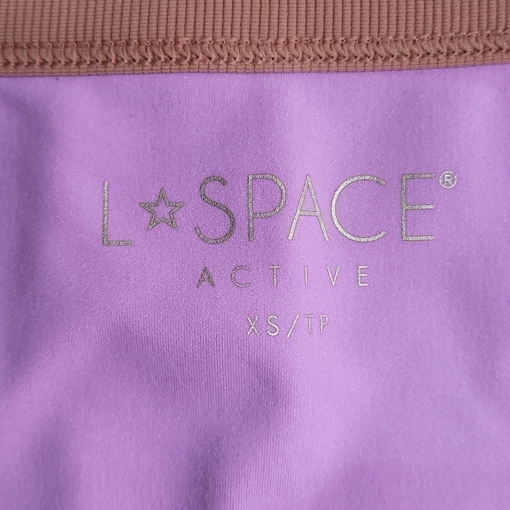 NWT L SPACE Revolutions Ribbed Colorblock Crop Top - Picture 7 of 8